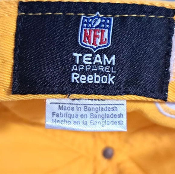 NFL Reebok Men's Large/XL Pittsburgh Steelers Black Fitted Baseball Cap Logo Hat - Picture 3 of 11